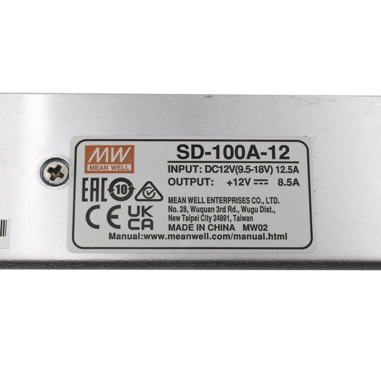 Mean Well SD-100A-12 DC-DC Converter - 100W - 9.5~18V in 12V out 8.5A - PHOTO 2