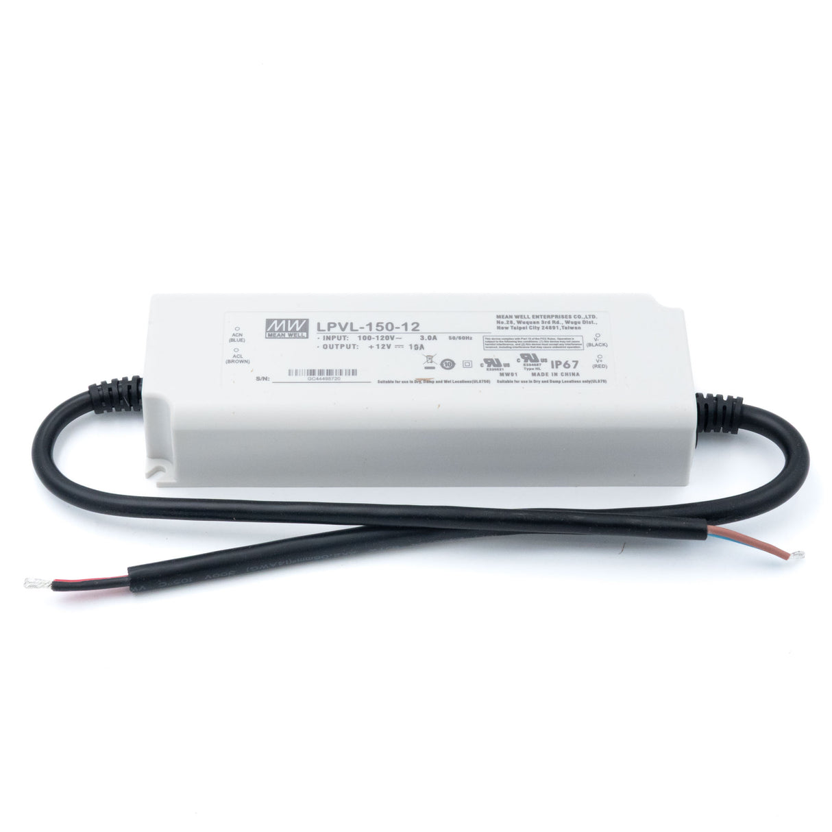 Mean Well LPV-150-12 AC-DC Single output LED Driver Constant Voltage 12Vdc 10A - PHOTO 1