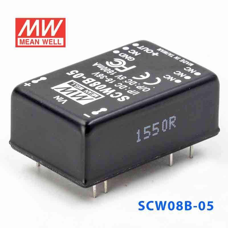 Mean Well SCW08B-05 DC-DC Converter - 8W 18~36V DC in 5V out 1.6A - PHOTO 1
