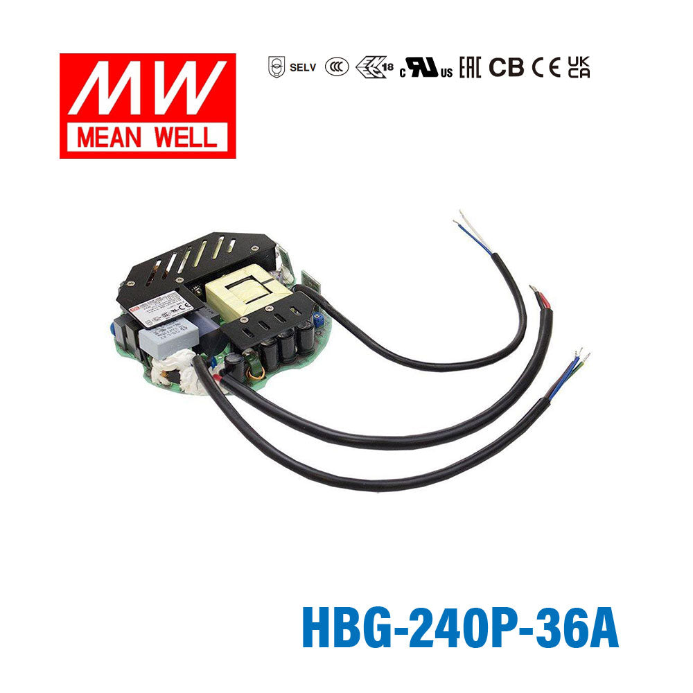 Mean Well HBG-240P-36A Power Supply 240PW 36V PCB Type - Adjustable 6.7A