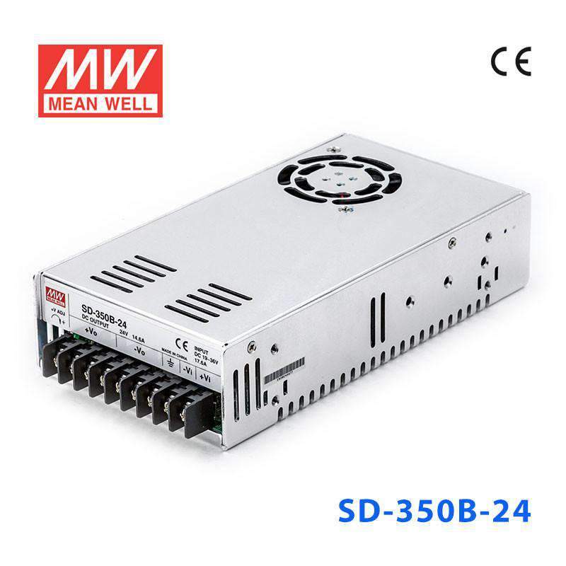 Mean Well SD-350B-24 DC-DC Converter - 350W - 19~36V in 24V out 14.6A