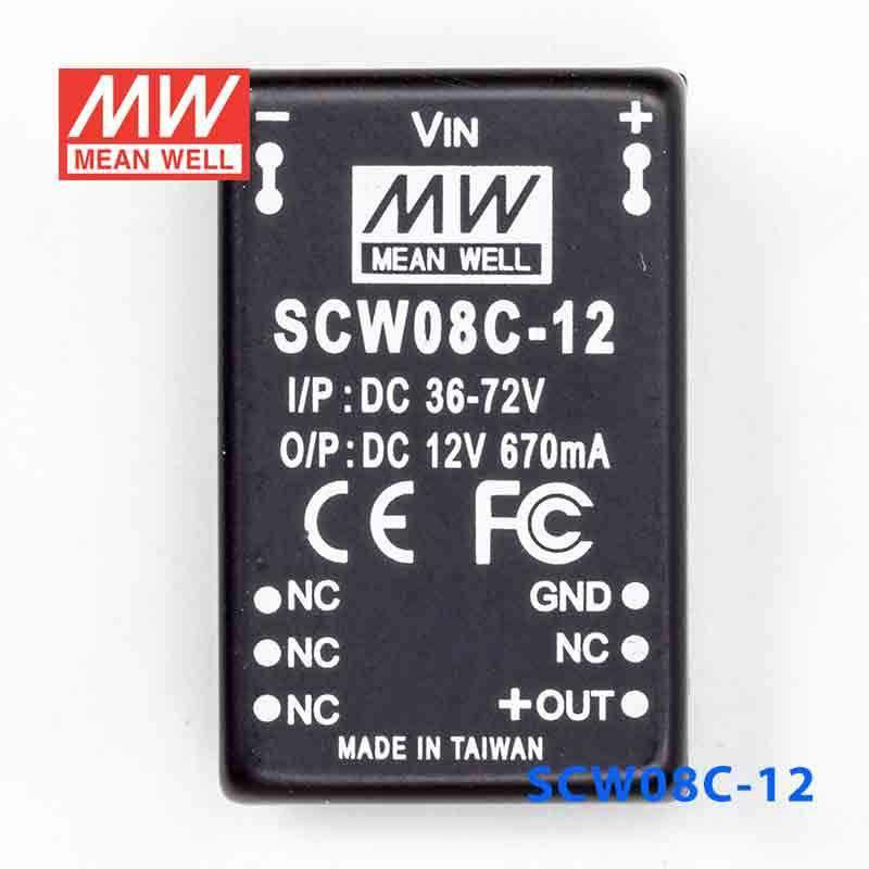 Mean Well SCW08C-12 DC-DC Converter - 8W 36~72V DC in 12V out 670mA - PHOTO 2