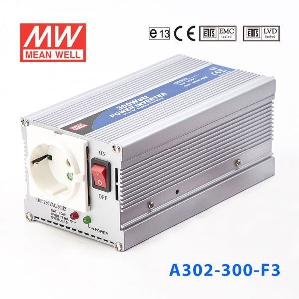Mean Well A302-300-F5 Modified sine wave 300W 230V - DC-AC Inverter