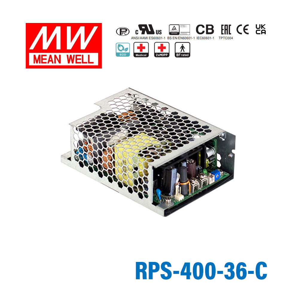 Mean Well RPS-400-36-C Green Power Supply W 36V 7A - Medical Power Supply