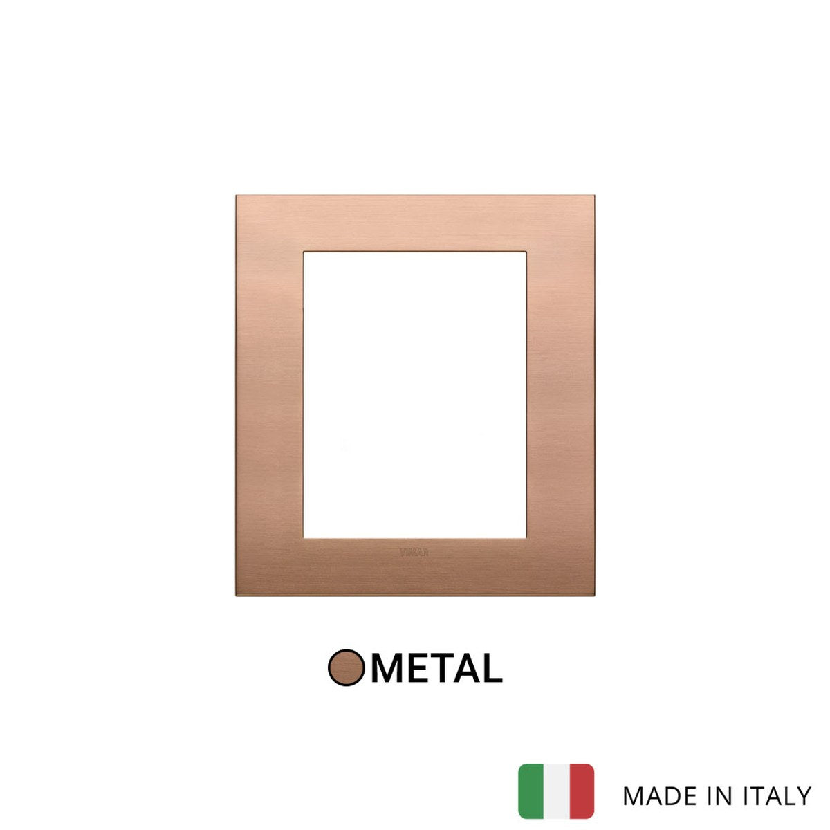 Vimar Arke Classic Plate 8M Metal Brushed Copper