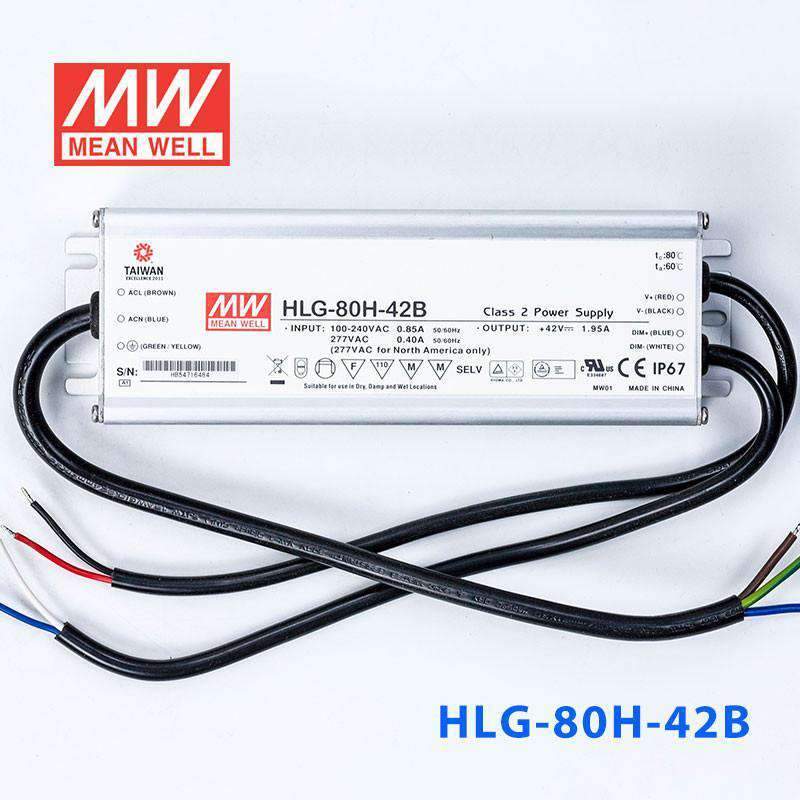 Mean Well HLG-80H-42B Power Supply 80W 42V - Dimmable 1.95A - PHOTO 2