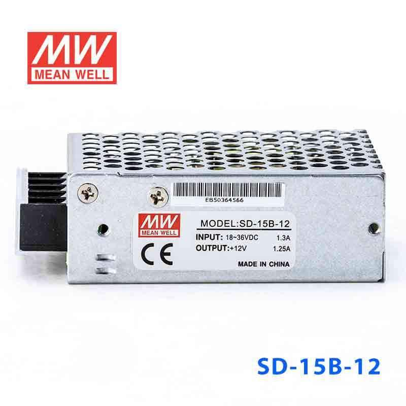 Mean Well SD-15B-12 DC-DC Converter - 15W - 18~36V in 12V out 1.25A - PHOTO 2