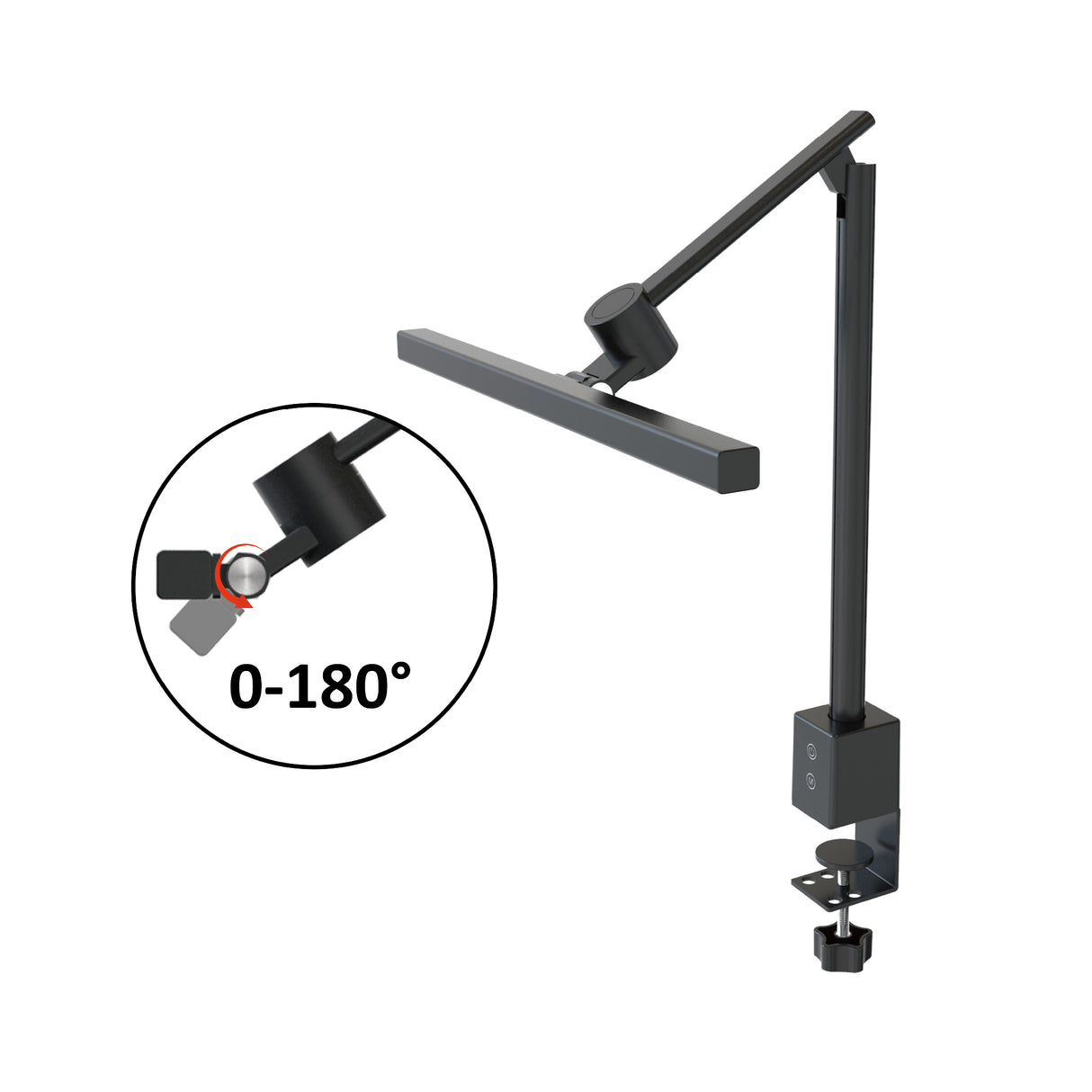 Archilight ArchDesk 40cm Clip-on Professional Desktop Lamp - Black - PHOTO 2