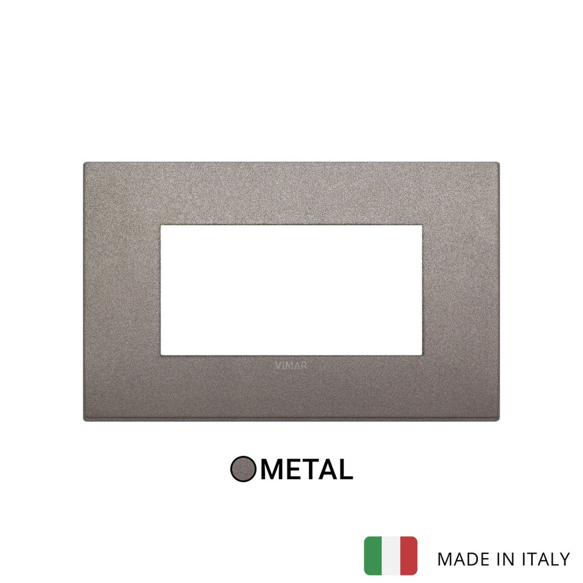 Vimar Arke Classic plate 4M Metal Matt Titanium
