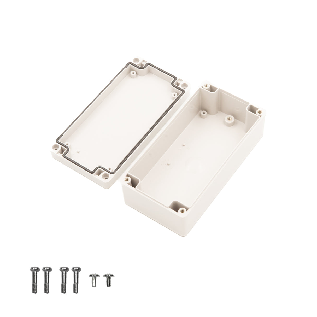 Boxco S-Series 80x160x55mm Plastic Enclosure, IP67, IK08, ABS, Grey Cover, Screw Type - PHOTO 3