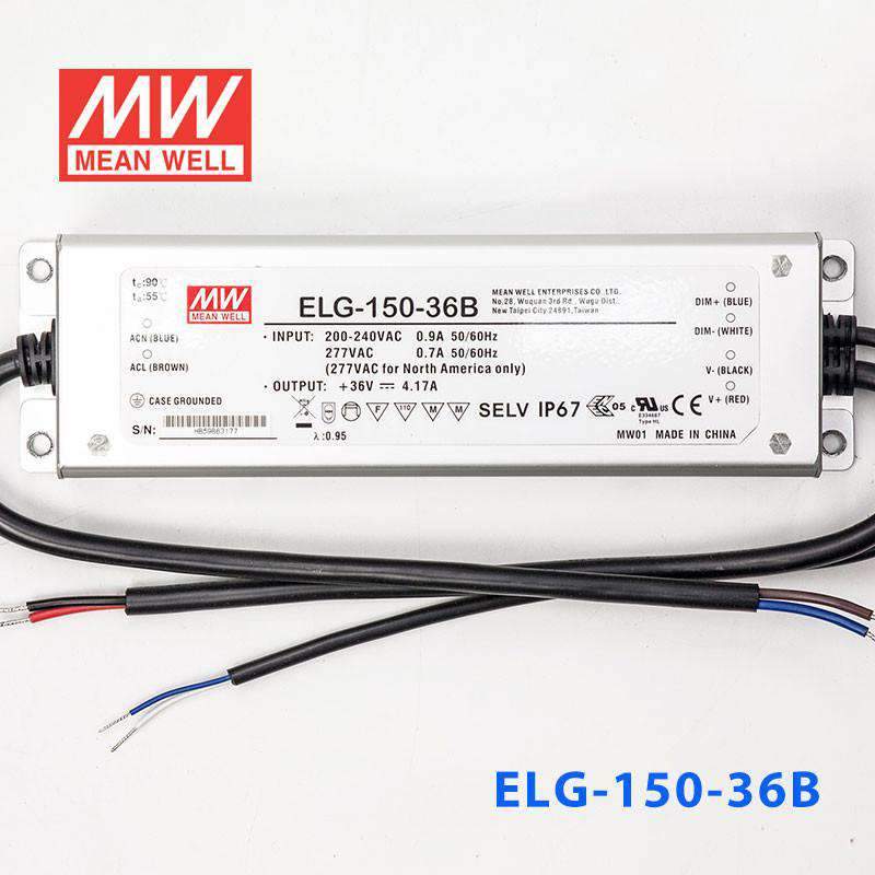 Mean Well ELG-150-36B Power Supply 150W 36V - Dimmable 4.17A - PHOTO 2