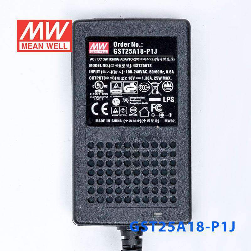 Mean Well GST25A18-P1J Power Supply 25W 18V 1.38A - PHOTO 2