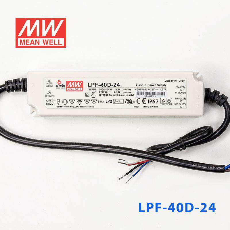 Mean Well LPF-40D-24 Power Supply 40W 24V - Dimmable 1.67A - PHOTO 2