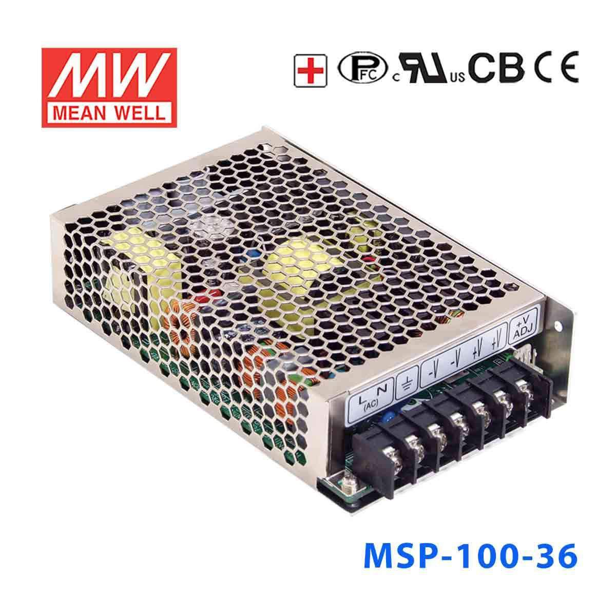 Mean Well MSP-100-36 Power Supply 104.4W 36V