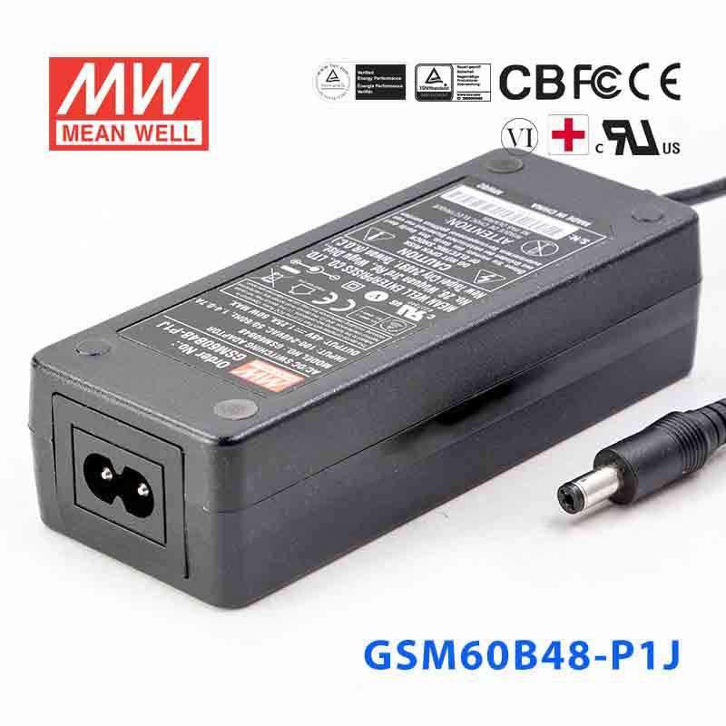 Mean Well GSM60B48-P1J Power Supply 60W 48V 1.25A