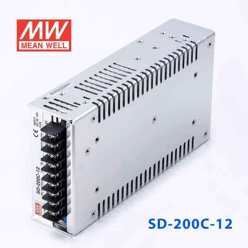 Mean Well SD-200C-12 DC-DC Converter - 200.4W - 36~72V in 12V out 16.7A - PHOTO 1