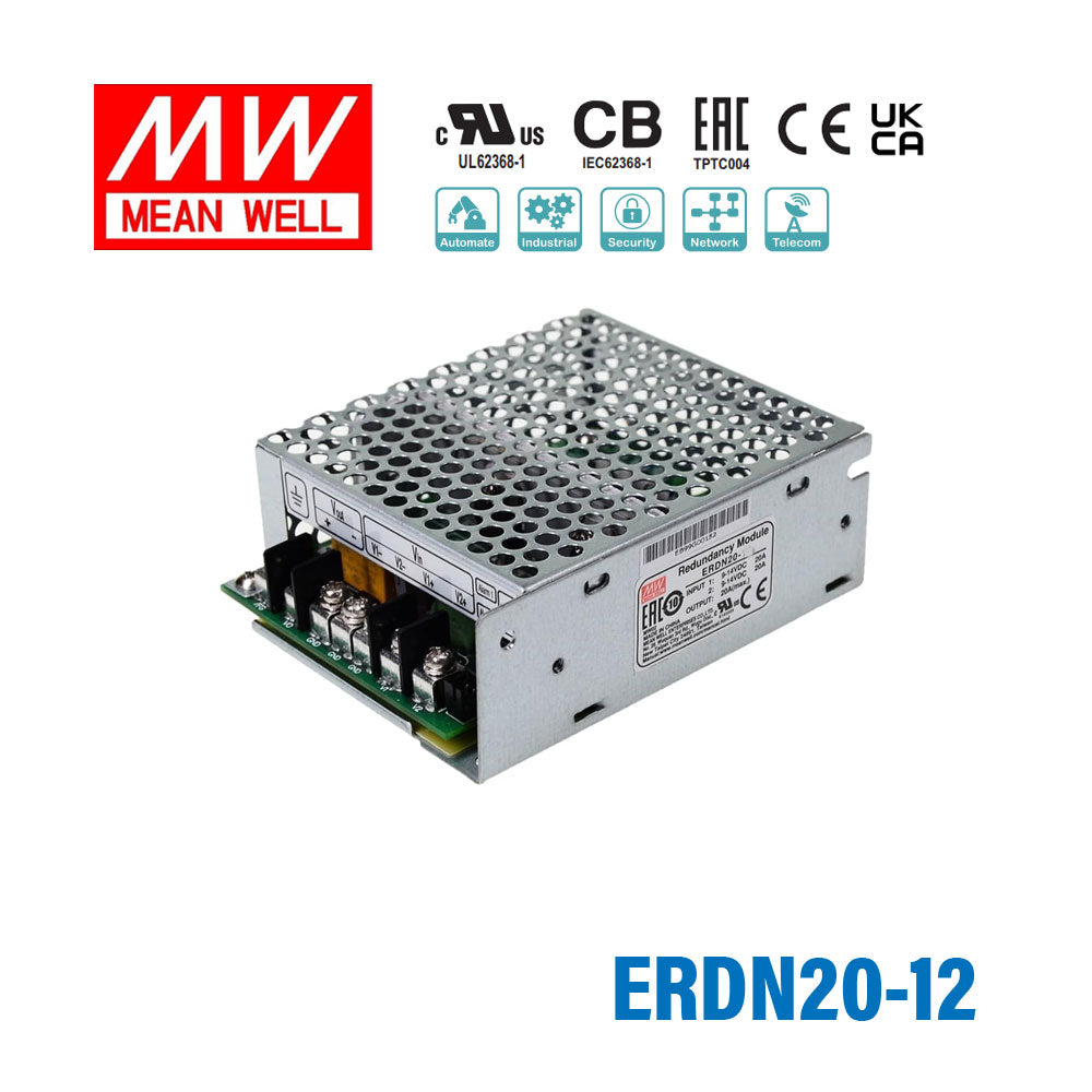 Mean Well ERDN20-12 Redundancy Module Power Supply 20A