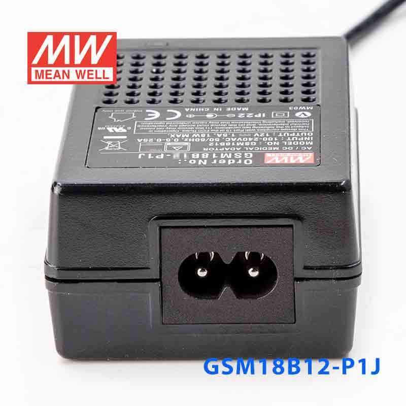 Mean Well GSM18B12-P1J Power Supply 18W 12V 1.5A - PHOTO 3