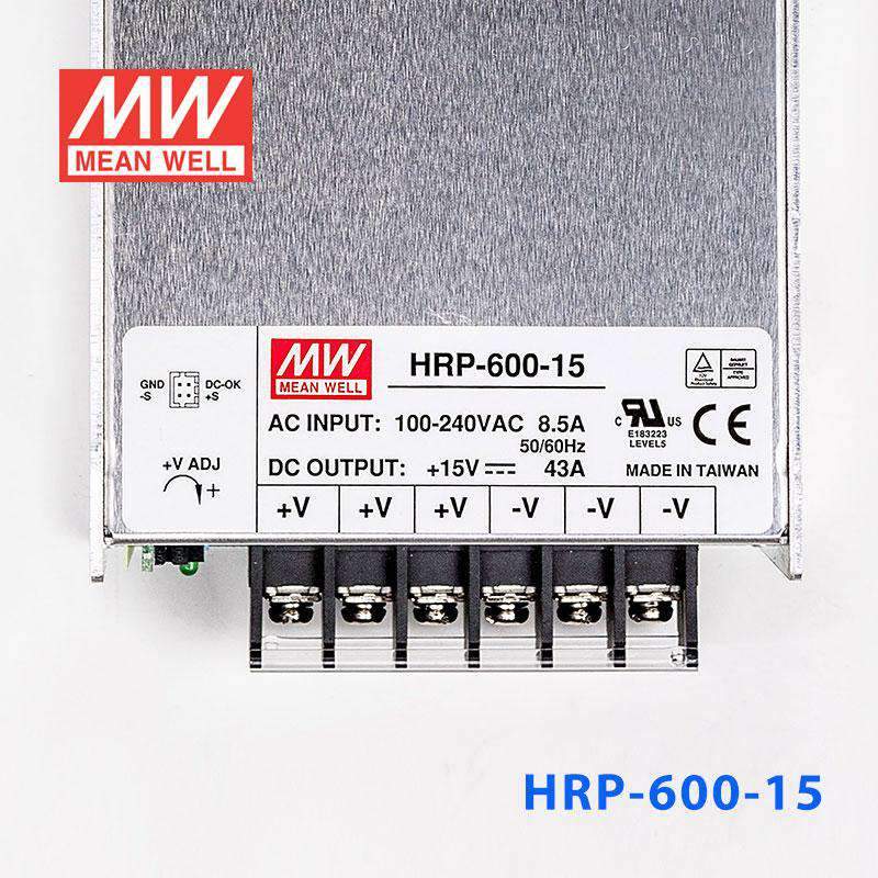 Mean Well HRP-600-15 Power Supply 645W 15V 43A - PHOTO 2