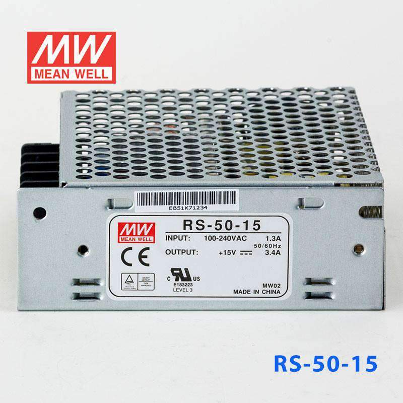 Mean Well RS-50-15 Power Supply 50W 15V 3.4A - PHOTO 2