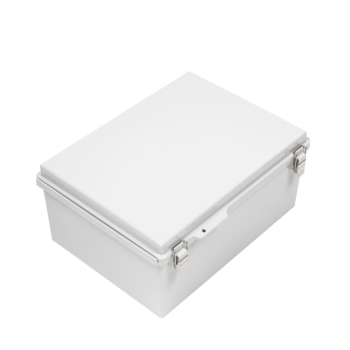 Boxco P-Series 300x400x180mm Plastic Enclosure, IP67, IK08, ABS, Grey Cover, Molded Hinge and Latch Type - PHOTO 3