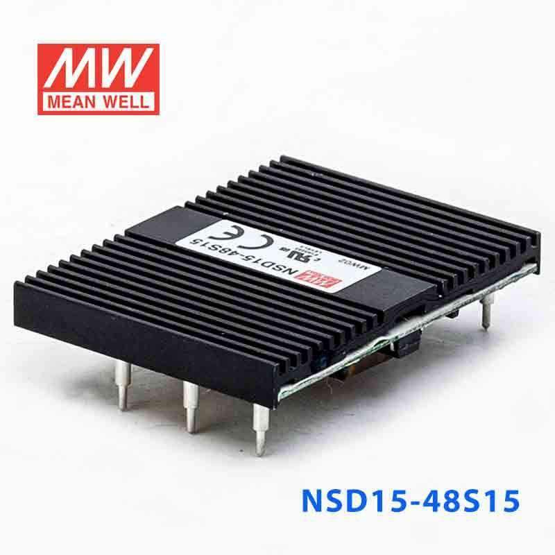 Mean Well NSD15-48S15 DC-DC Converter - 15W - 18~72V in 15V out 1A - PHOTO 1