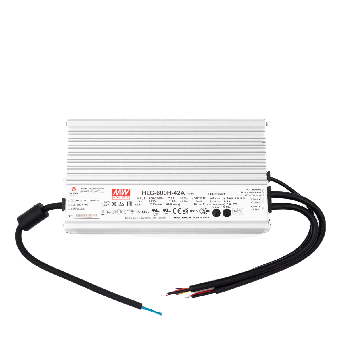Mean Well HLG-600H-42A Power Supply 600W 42V - Adjustable 14.3A - PHOTO 1