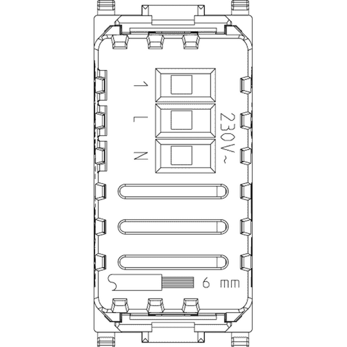 Plana IR Relay Switch 230V White - PHOTO 2