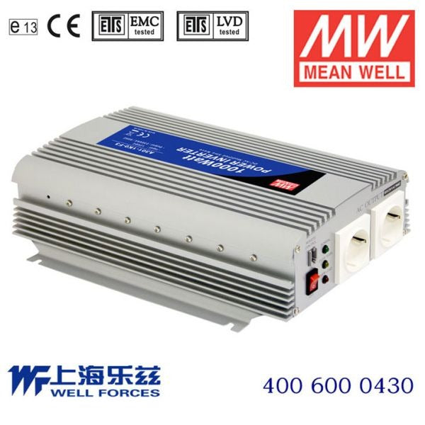 Mean Well A302-1K0-B2 Modified sine wave 1000W 110V - DC-AC Inverter