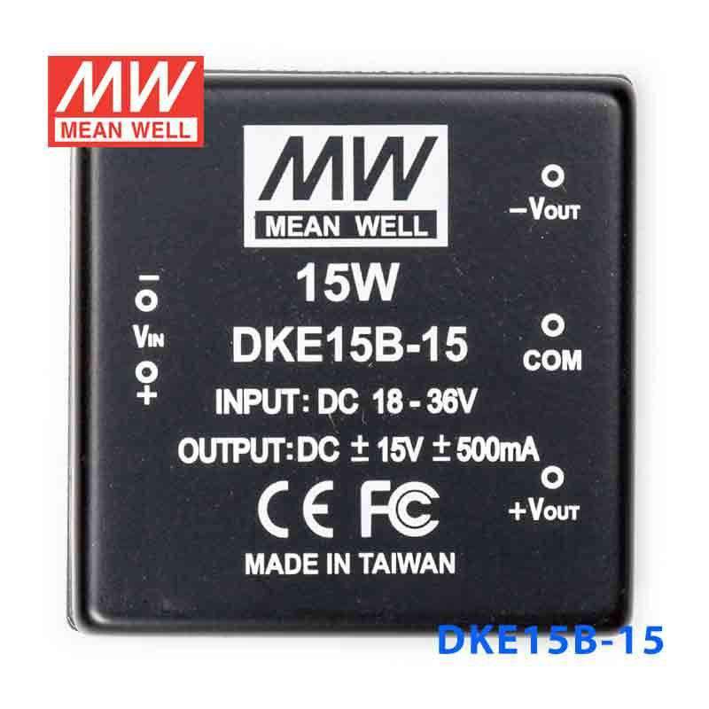 Mean Well DKE15B-15 DC-DC Converter - 15W - 18~36V in ±15V out 500mA - PHOTO 2