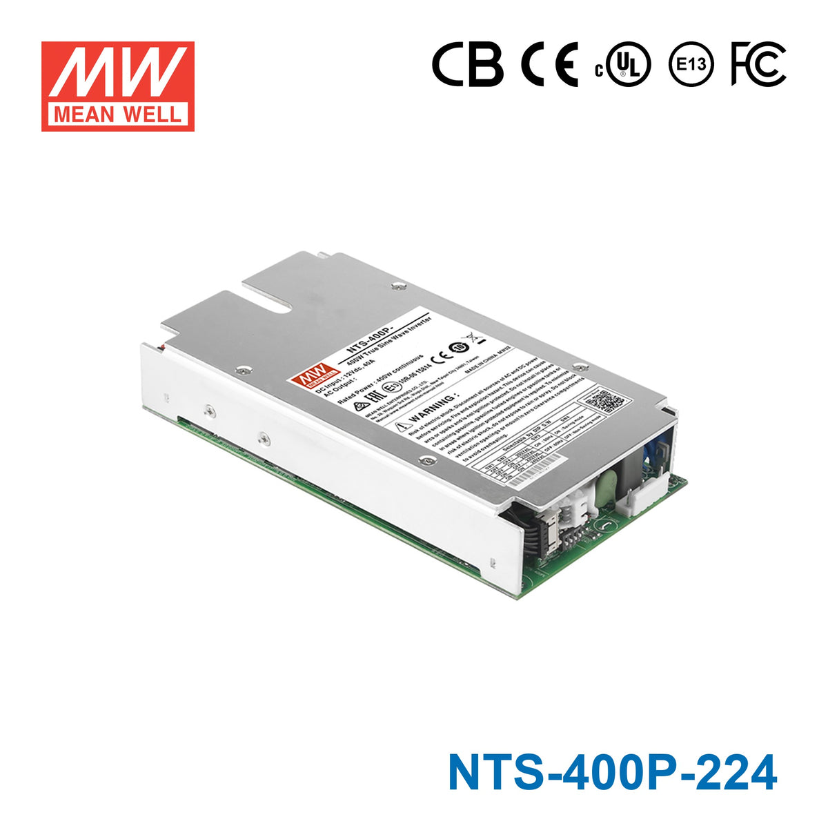 Mean Well NTS-400P-224 True Sine Wave DC-AC Inverter 400W 230V out 24V in