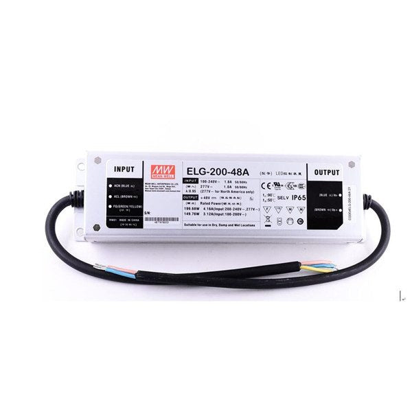 Mean Well ELG-200-48-3Y AC-DC Single output LED Driver Mix Mode (CV+CC) with PFC 4.16A