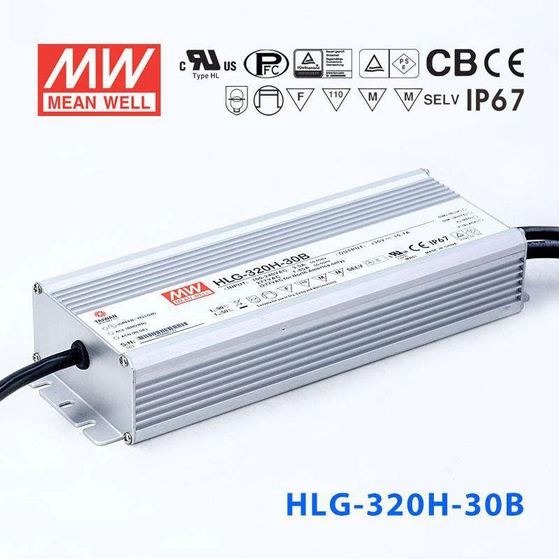 Mean Well HLG-320H-30B Power Supply 320W 30V- Dimmable