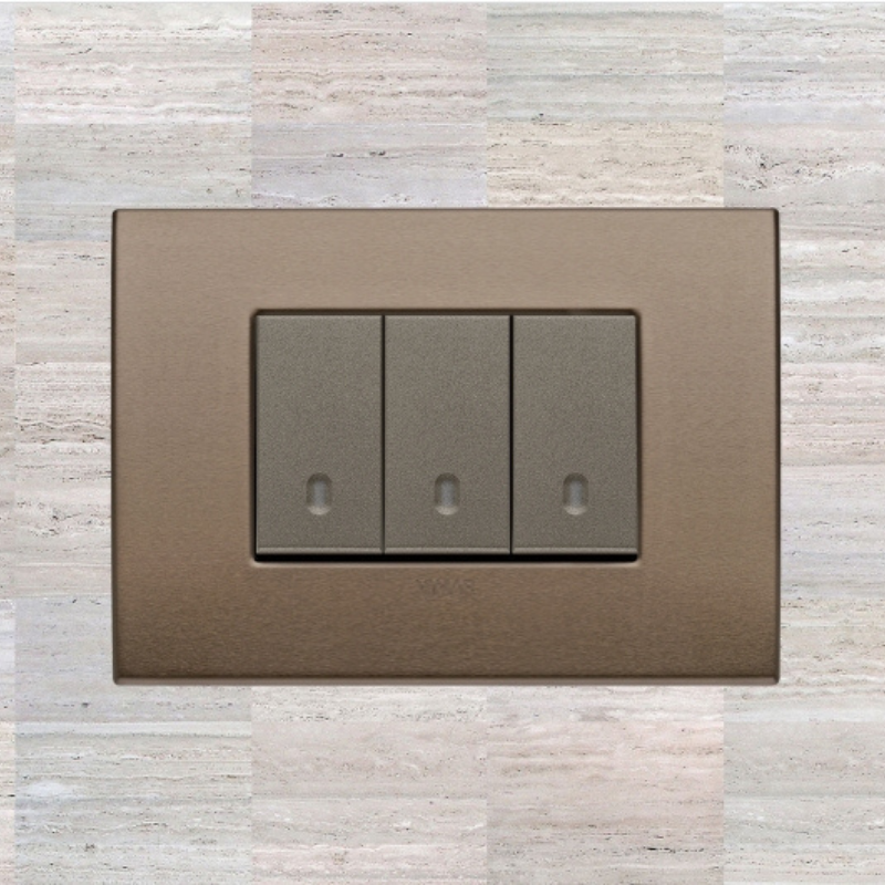 Vimar Arke Metal 3 Gang switch - Dark Bronze - 16A - PHOTO 26