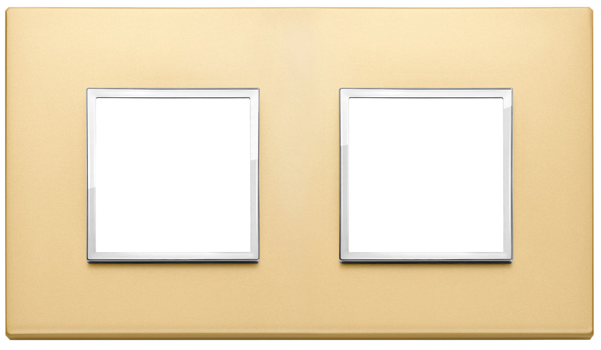 Vimar Eikon Evo Plate 4M (2+2) 71MM Aluminium Satin Gold