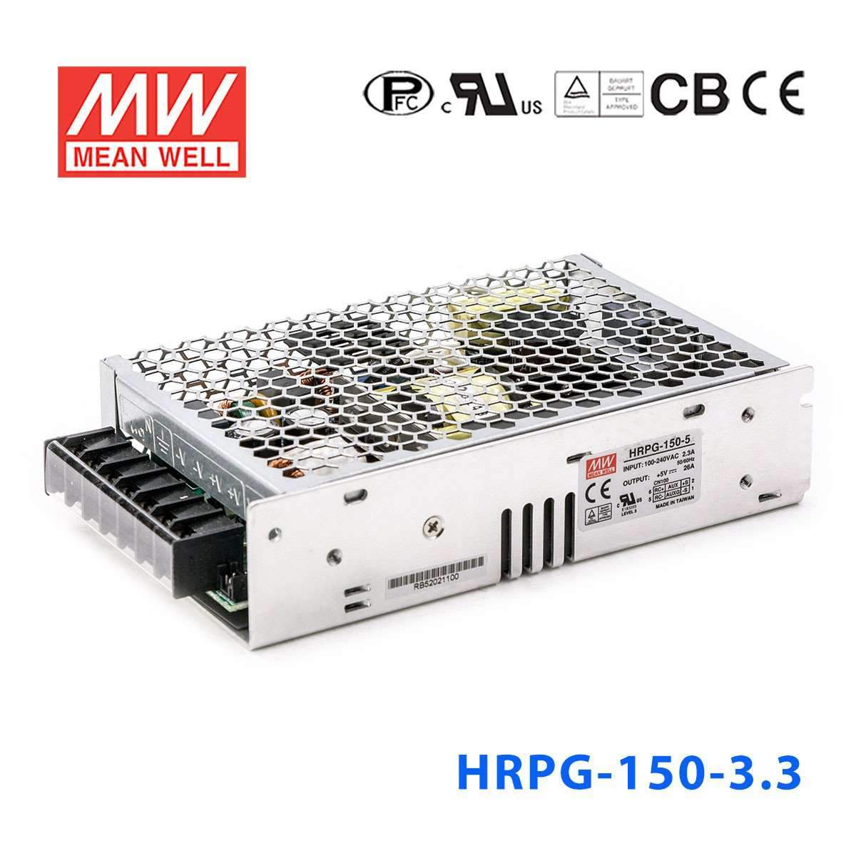 Mean Well HRPG-150-3.3 Power Supply 99W 3.3V