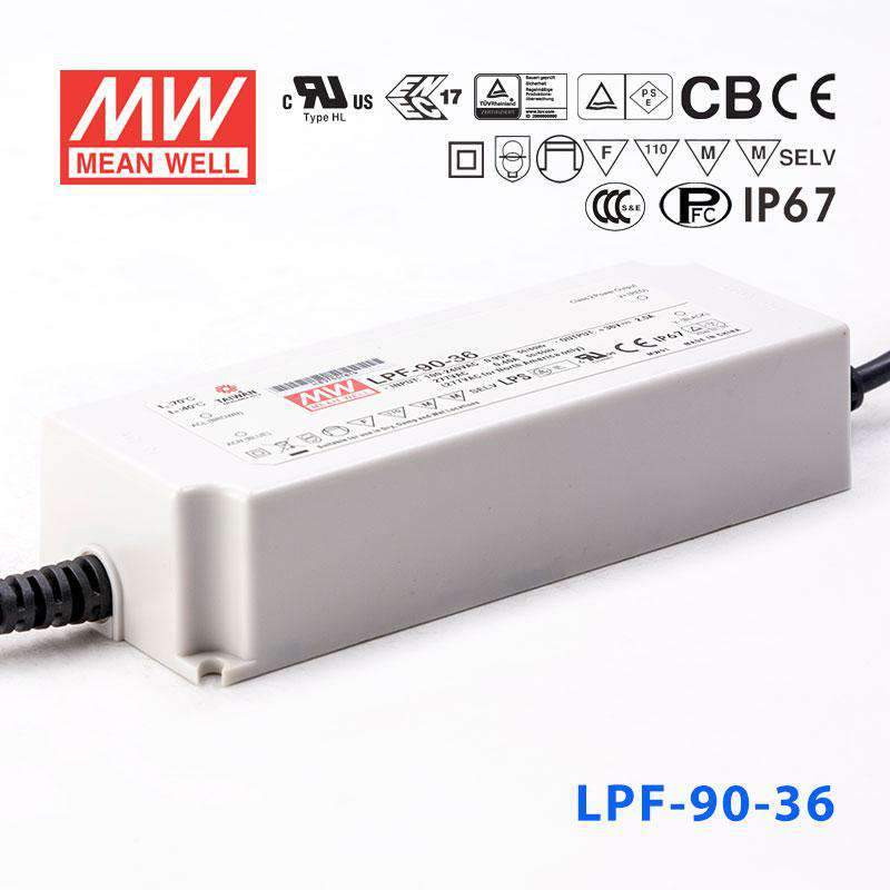 Mean Well LPF-90-36 Power Supply 90W 36V 2.5A