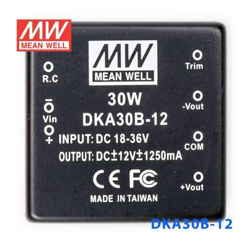 Mean Well DKA30B-12 DC-DC Converter - 30W - 18~36V in ±12V out 1.25A - PHOTO 2
