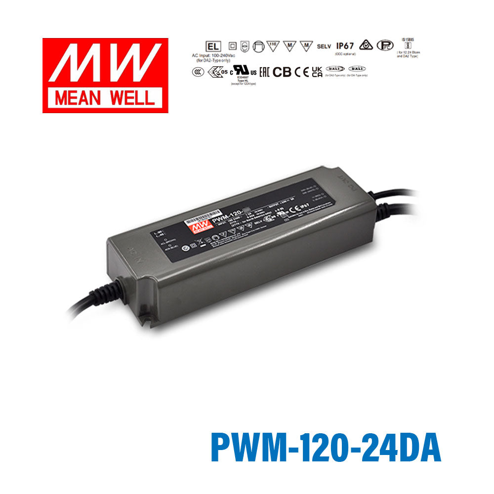 Mean Well PWM-120-24DA Power Supply 120W 24V - DALI