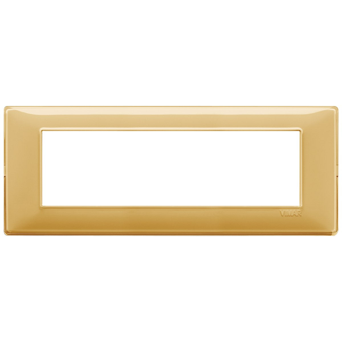 Vimar Plana Plate 7M Technopolymer Reflex amber