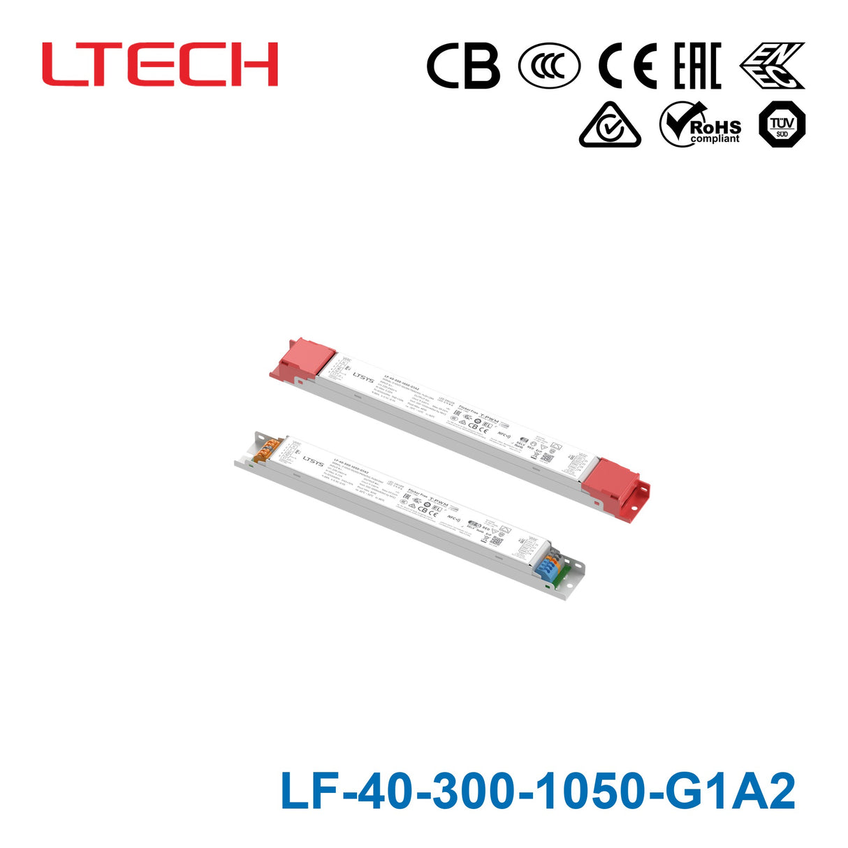 Ltech LF-40-300-1050-G1A2 40W 9-54VDC CC 0-10V LED Driver 0.3-1.05A
