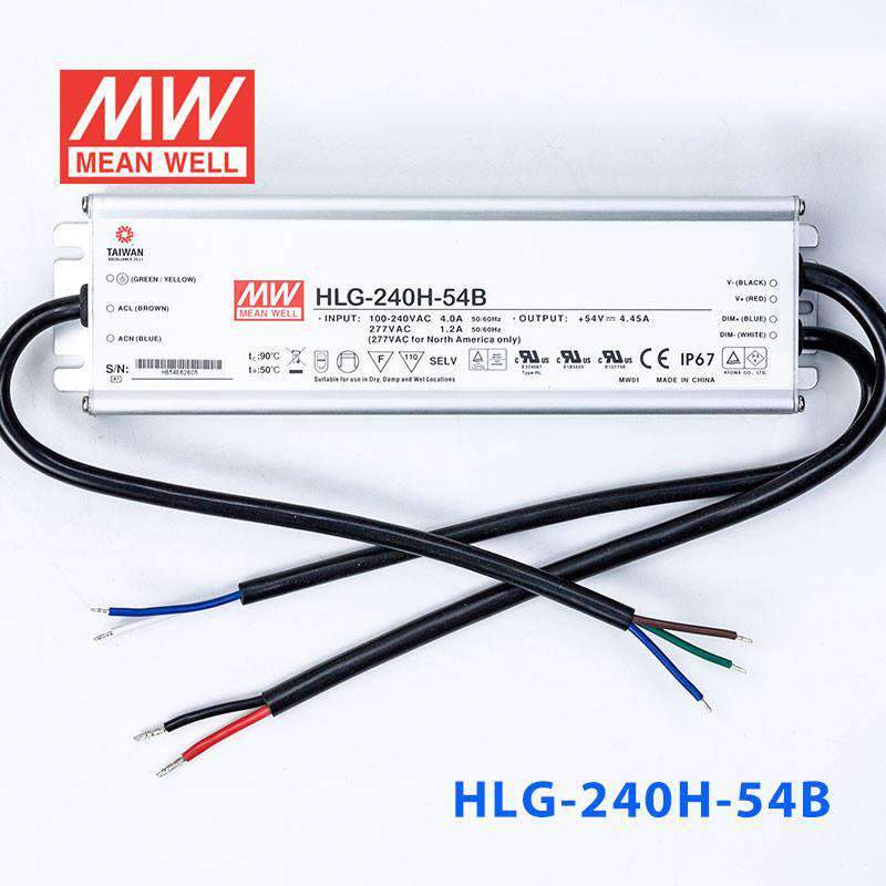 Mean Well HLG-240H-54B Power Supply 240W 54V- Dimmable 4.45A - PHOTO 2