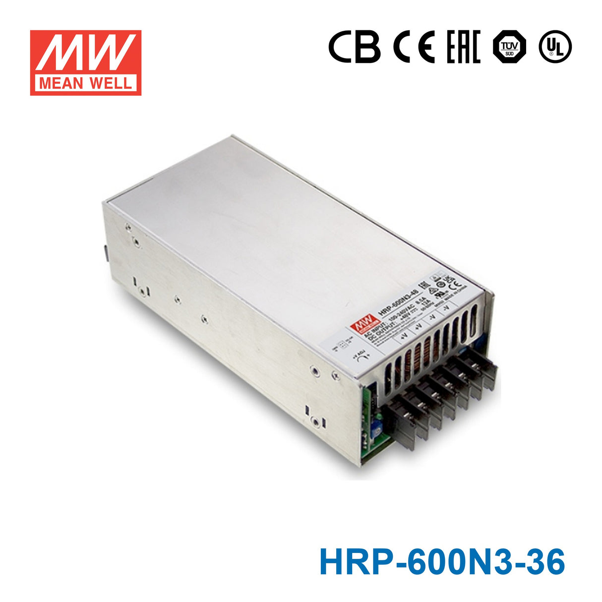 Mean Well HRP-600N3-36 Power Supply 630W 36V, 350% peak power model 17.5A
