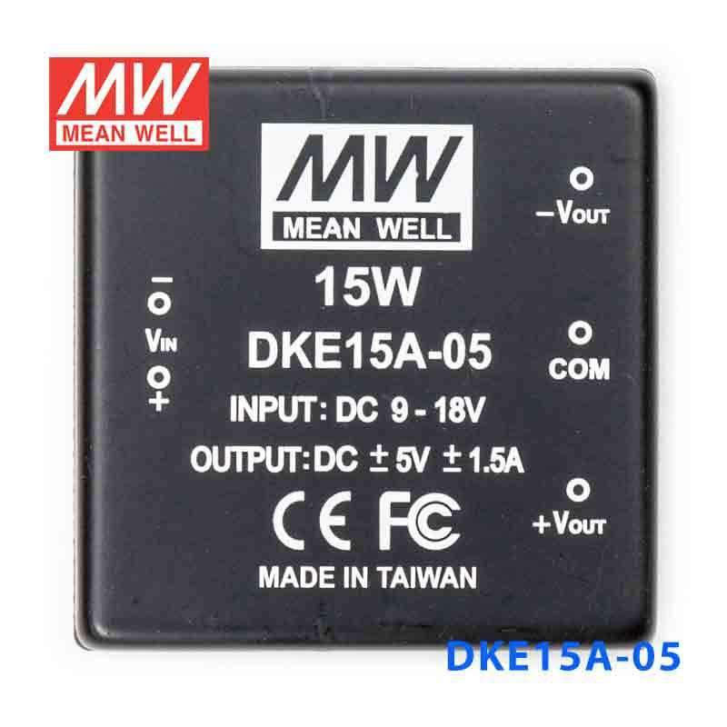 Mean Well DKE15A-05 DC-DC Converter - 15W - 9~18V in ±5V out 1.5A - PHOTO 2
