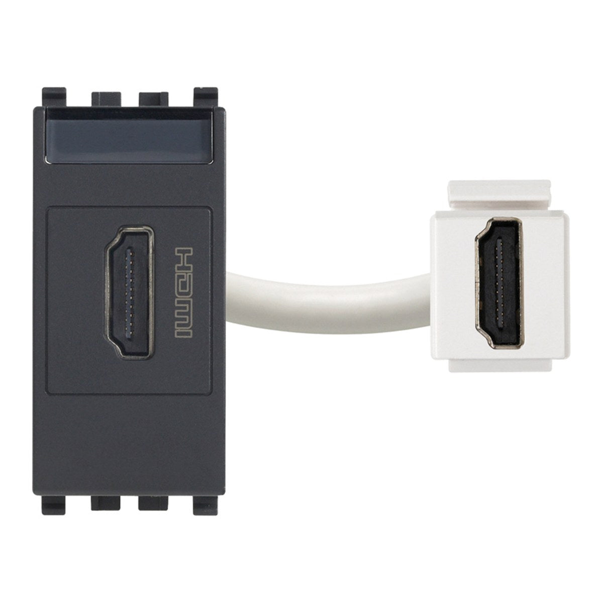 Eikon HDMI Outlet Socket Connector Grey