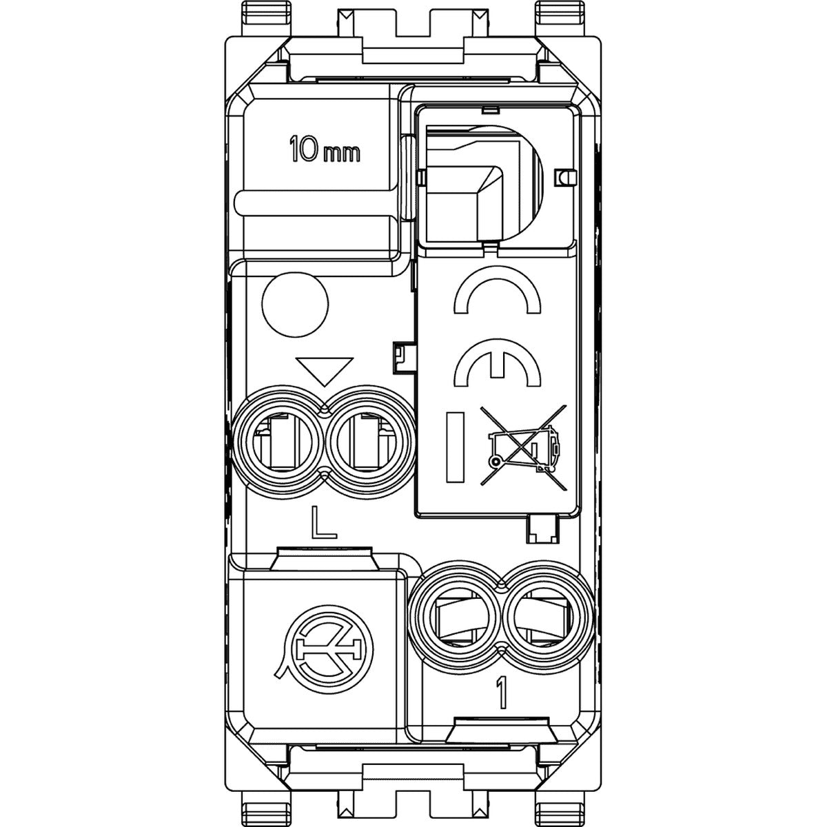 Vimar Eikon 1P 16AX 1-Way Switch Grey - PHOTO 2