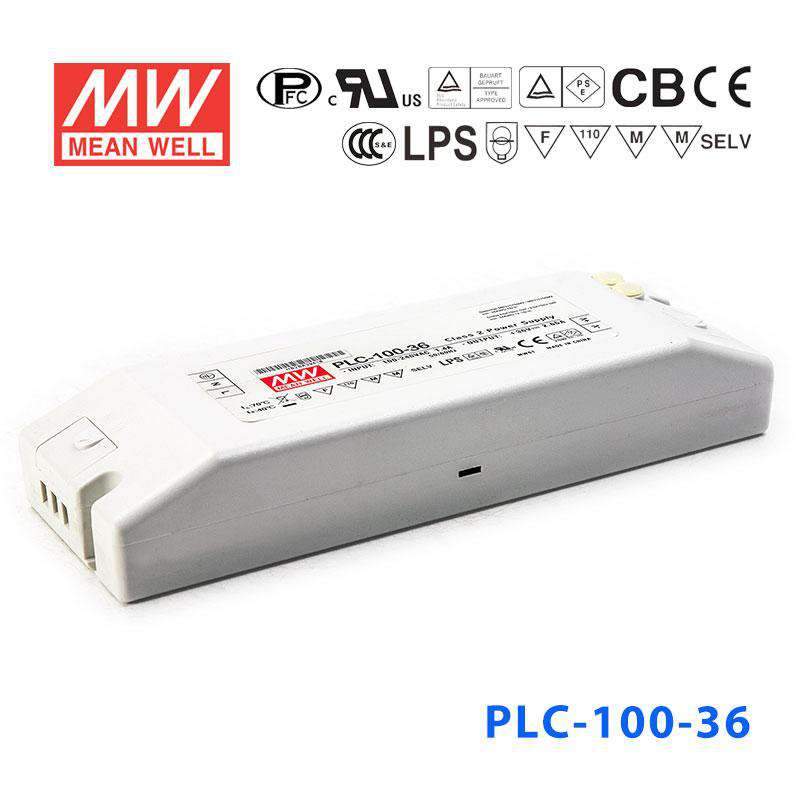 Mean Well PLC-100-36 Power Supply 100W 36V - PFC 2.65A