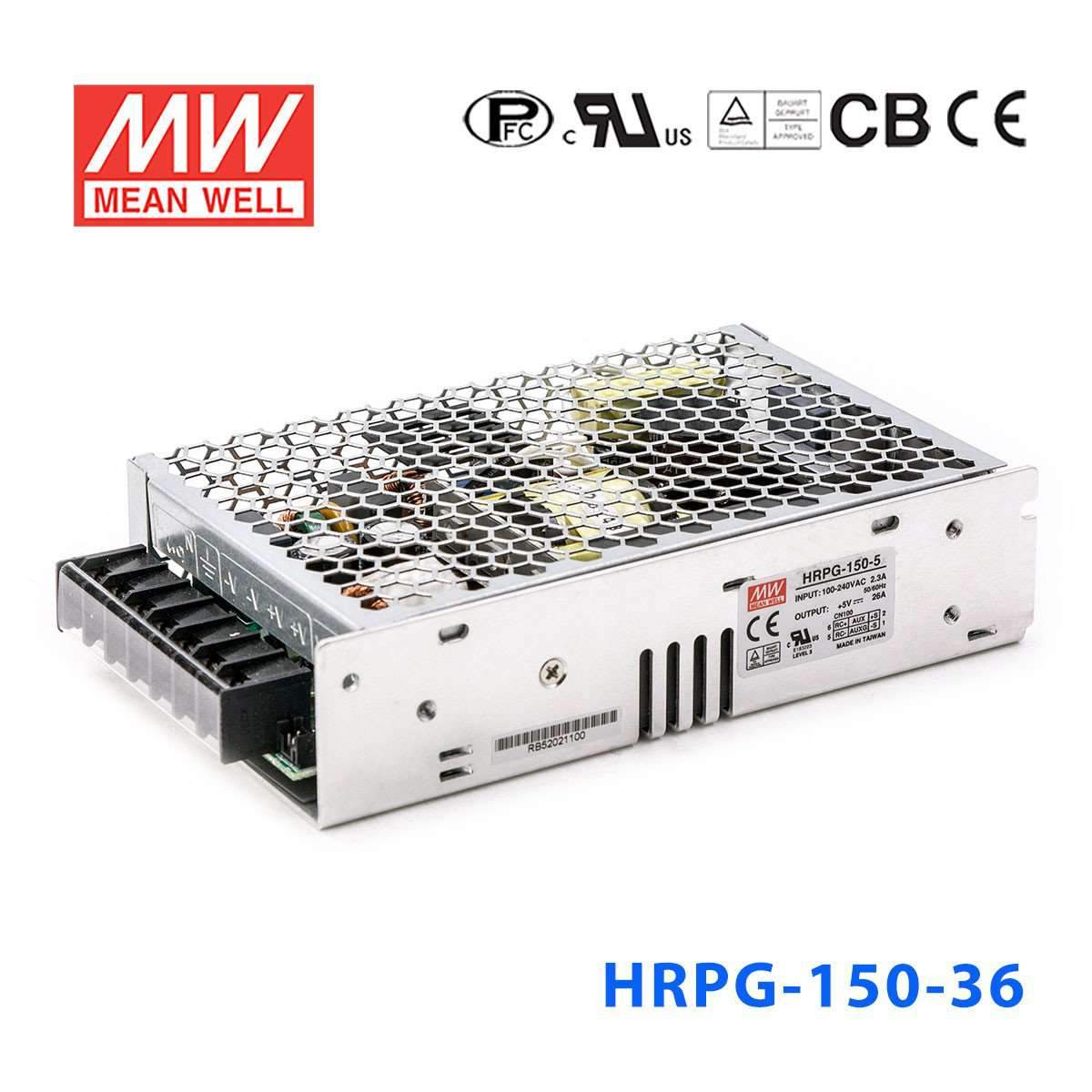 Mean Well HRPG-150-36 Power Supply 154.8W 36V