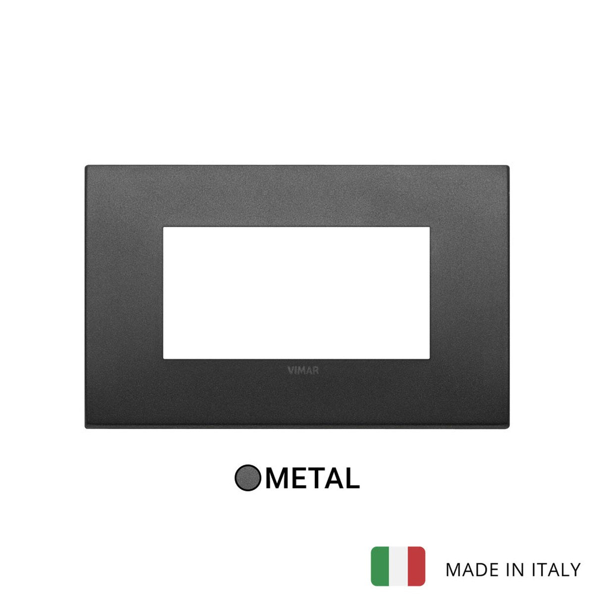 Vimar Arke Classic Plate 4M Metal Matt Graphite