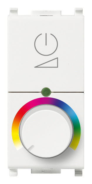 Vimar Plana RGB Rotary Dimmer 230V White